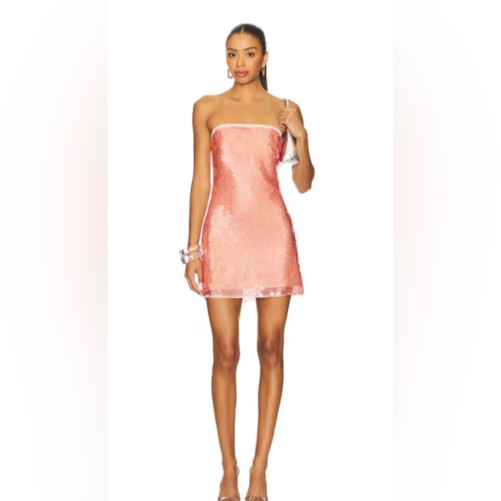 Revolve Superdown Jazzlyn Pink Sequin Mini Dress - Size S -NWT
